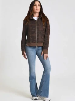 Discount Violette Gold Camo Bomber Women Jackets & Anoraks