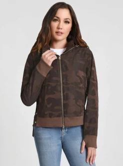 Discount Violette Gold Camo Bomber Women Jackets & Anoraks