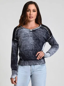 Cheap V-Neck Huntress Sweater Women Naval Blue