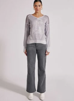 Clearance V-Neck Huntress Sweater Women Sweaters